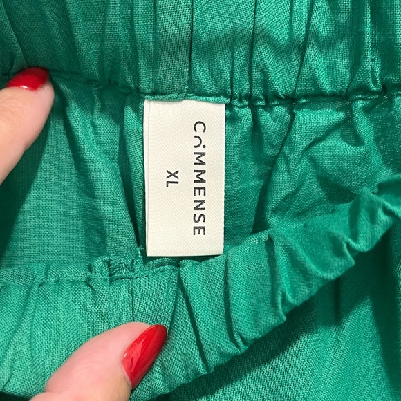 Commense Oversized Linen Tied Two Piece Kimono & Pant set - Picture 9 of 13